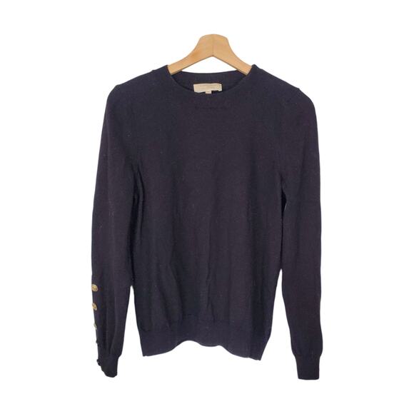 Sezane La Maille Paulo Merino Wool Long Sleeve Jumper Sweater Knit Black Size XL - Picture 3 of 11